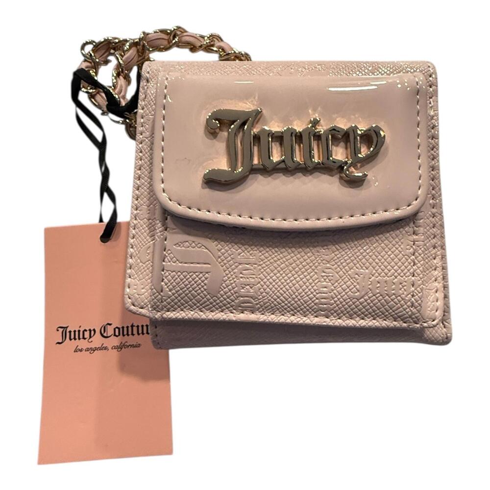 Juicy Couture Blush Pink Enchanted Mini Bifold Chain Wallet –NWT